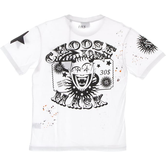 Choose Your Mask Heren T-Shirt Tee Wit