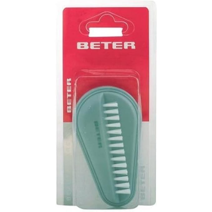 Beter - NAGELBORSTEL dubbele nylon haren grijs 1 st - -