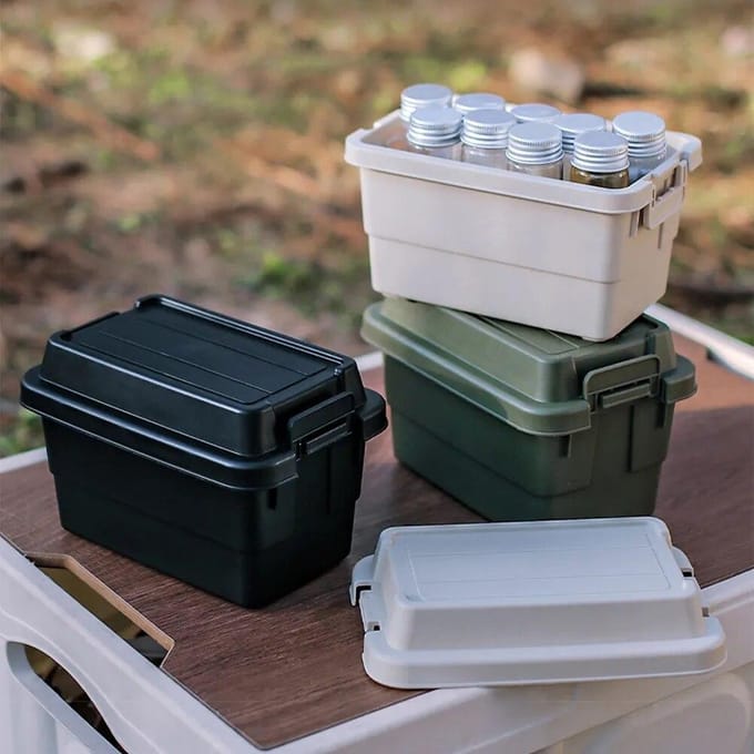 Kruidenfles Set Opbergdoos Draagbare Reizen Camping Kruiden Dispenser Set Stapelbare Organisator Mini Desktop Opbergdoos