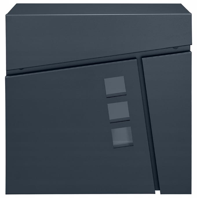 M-TEC TWIST - Brievenbus - Staal Verzinkt - Antraciet - 37cm