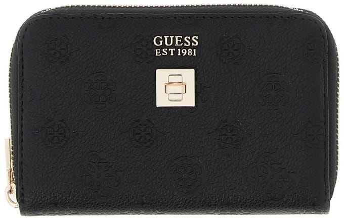 GUESS portemonnee Audrey SLG Zip Around Wallet Black zwart