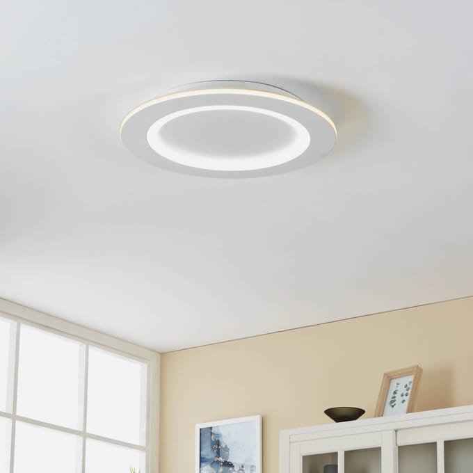 EGLO connect LED plafondlamp Padrogiano-Z, Ø 45 cm, wit