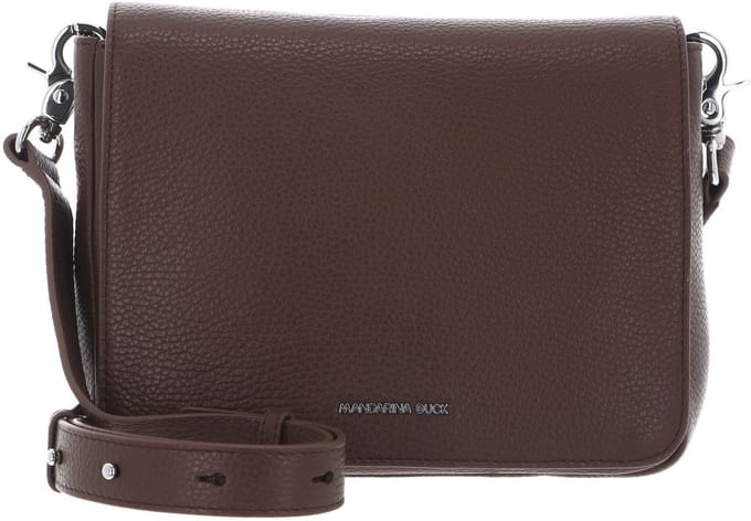 MANDARINA DUCK schoudertas Mellow Leather Hunting Bag Milk Chocolate bruine