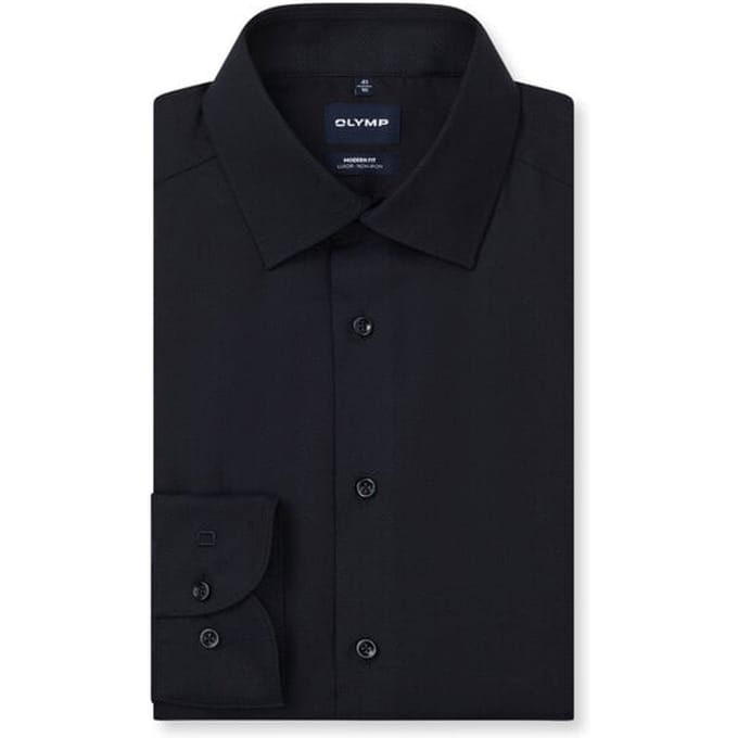OLYMP Luxor Overhemd, Modern Fit, New Kent, Marineblauw