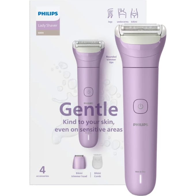 Philips Series 6000 Ladyshave - BRL138/00 - Paars - 3 accessoires