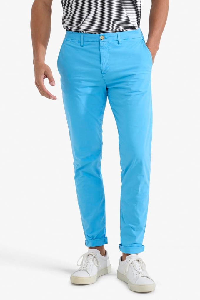 McGregor Mf Chino Summer Poplin Sea Blue Größe: 36 | Chinos Outlet | Herren | Blau