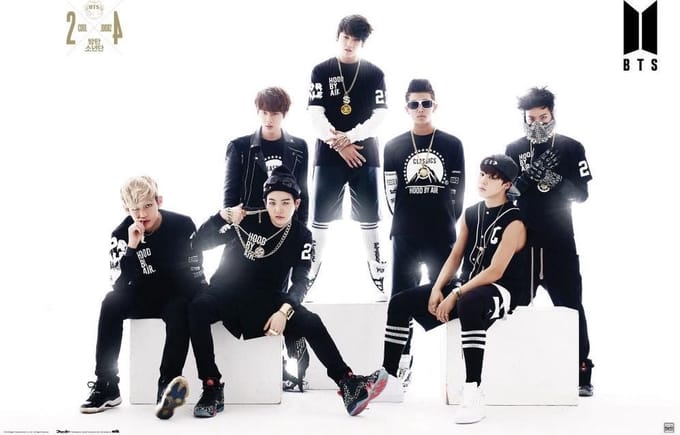 Bts Black And White Poster 61x91.5cm