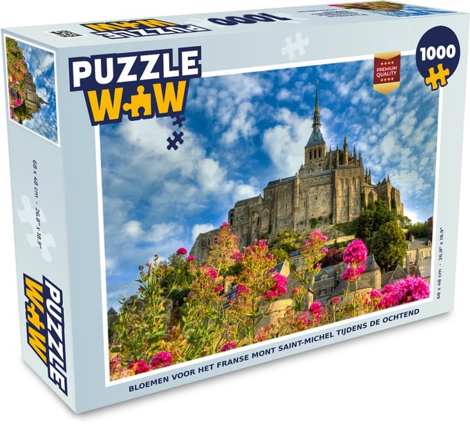Puzzel Kasteel - Bloemen - Frankrijk - Legpuzzel - Puzzel 1000 stukjes volwassenen