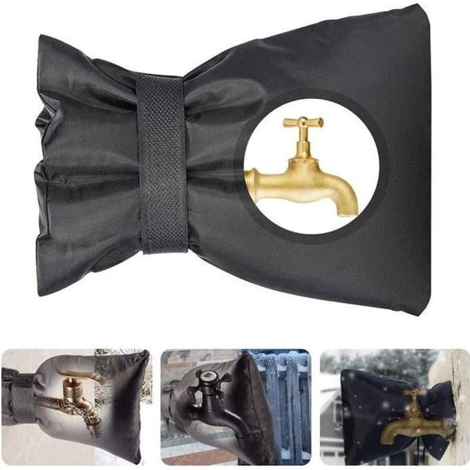 Housse de protection pour robinet extérieur - ZHUODIKE - Réutilisable - Imperméable - 18cm x 15cm