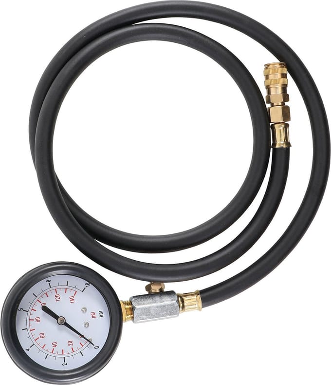 BGS Manometer met ventiel 0 - 10 Bar voor Art. 8007 - 8007-2