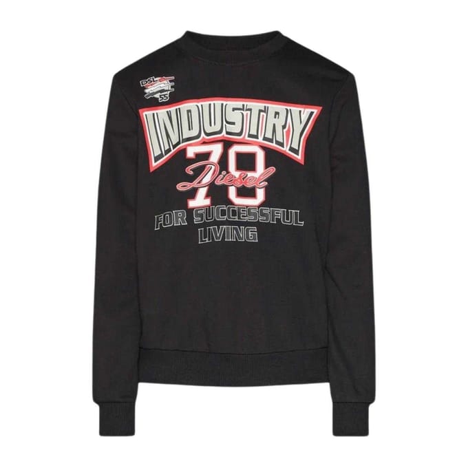 Diesel Unisex Volwassenen Industry 78 Logo Sweatshirt (Zwart)