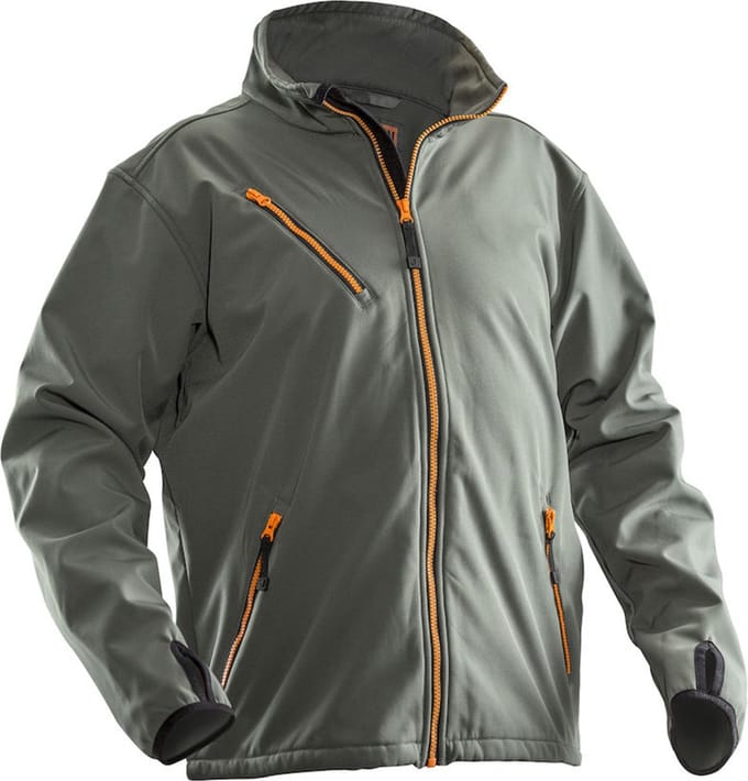 Jobman Softshell Jas Heren Grijs - Maat S
