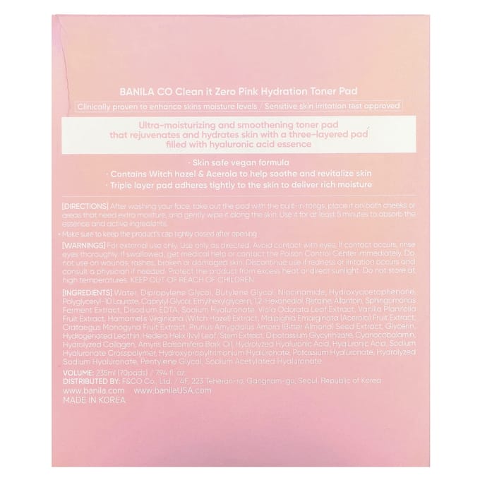 Dr. Jart+ Cicapair Toner Tonique 250 ml AUTHENTIC STORE pink