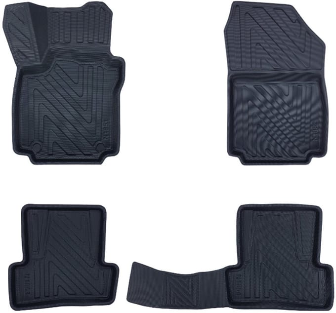 Rubbermatten Renault Clio IV 2012-2019 (complete set) - Premium carbonlook