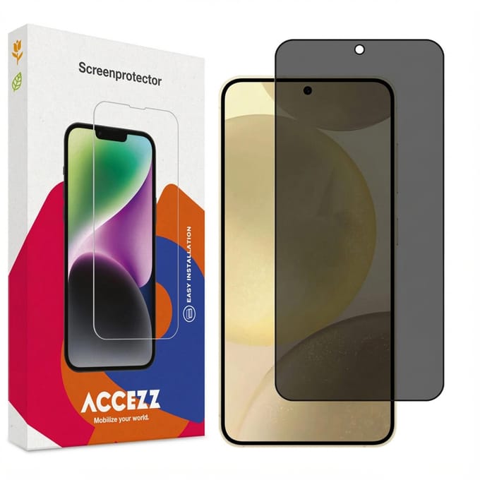 Accezz Screen Protector - Geschikt voor Samsung Galaxy S25 Plus - Gehard Glas Privacy Screenprotector