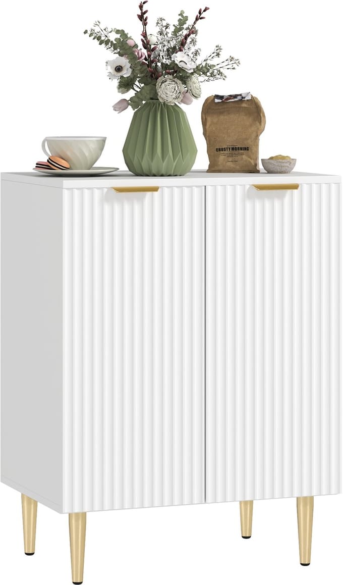 HOMCOM Dressoirkast - MDF - 60x40x80cm - Wit
