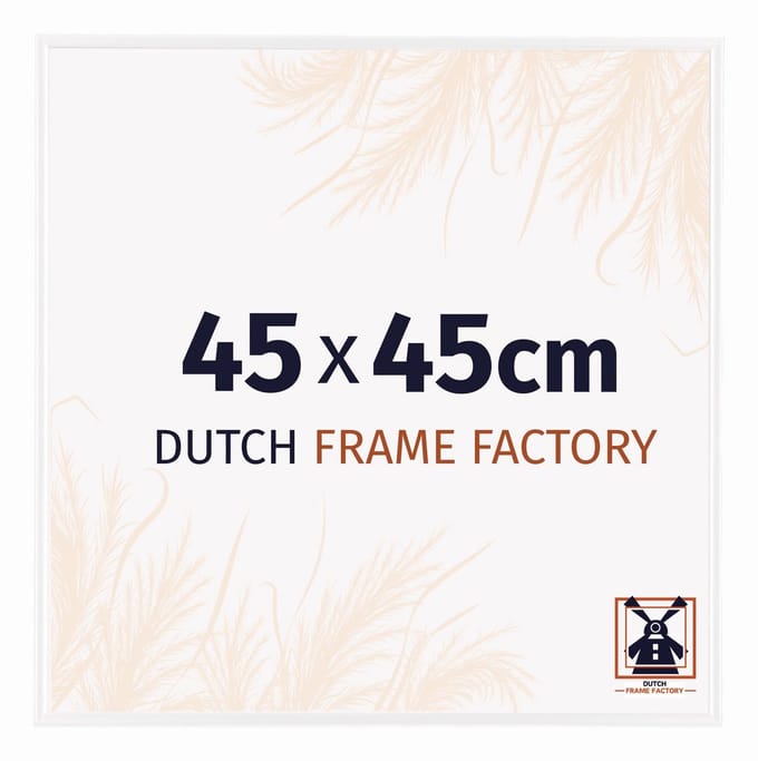 Fotolijst 45x45 cm - Kunststof - Wit Hoogglans - Easy