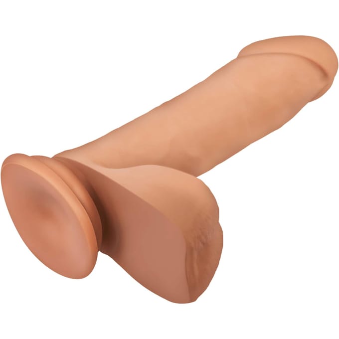 Blush Dildo - Bruin - 19,8 cm - Zuignap - Dubbele Stimulatie