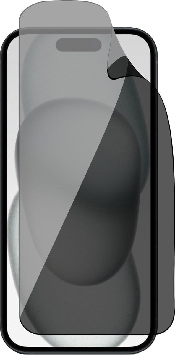 Privacy Screenprotector geschikt voor iPhone 15 - 1x FlexGuard Screen Protector