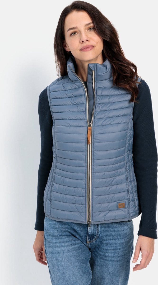 camel active Gewatteerd vest gemaakt van gerecycled polyamide - Maat - Smoke Blauwwomenswear-36