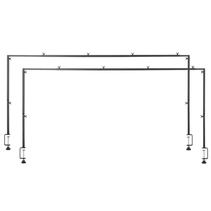 2 Stuks Over de Tafel Stang Stand Boog Frame 70-250 cm L Verstelbare Klem Decoratie
