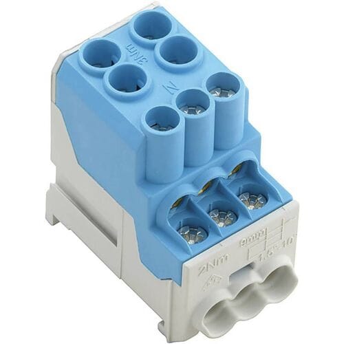 Weidmüller 1561920000 Verdeler-serieklem Schroeven Blauw 3 stuk(s)