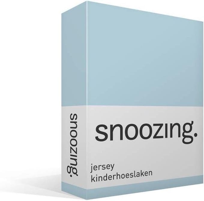 Snoozing - Katoen - Kinderhoeslaken - Junior - 70x150 cm - Hemel