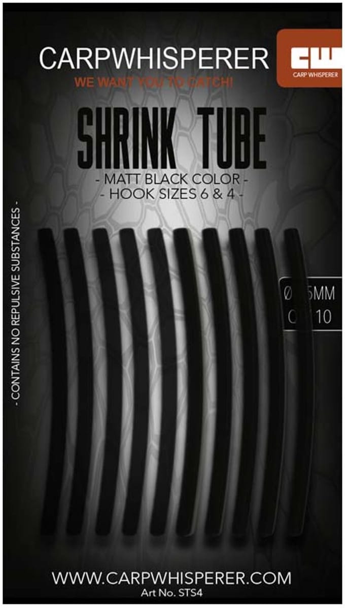 Carp Whisperer - Shrink Tube - Haak maat: 4 - 10 stuks - Weed