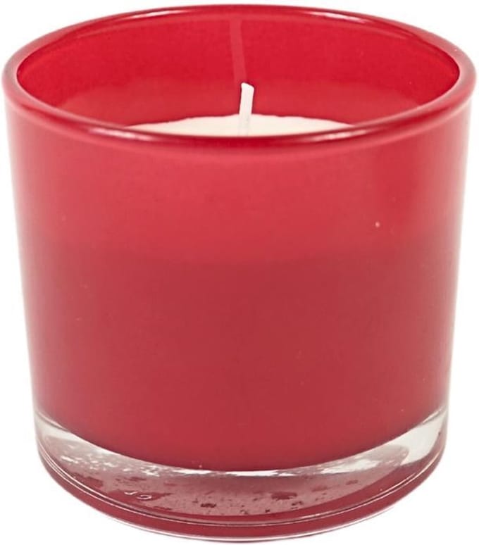 Spaas geurkaars pomegranate lemonade rood 9 cm Circa 30 uur