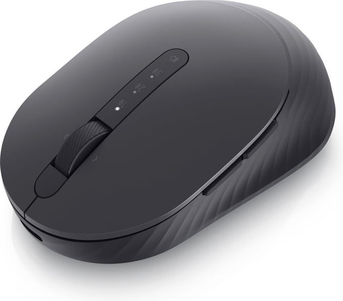 Dell Premier MS7421W - mouse - 2.4 GHz Bluetooth 5.0 - graphite black - Muis - Optisch - 7 knoppen - Zwart