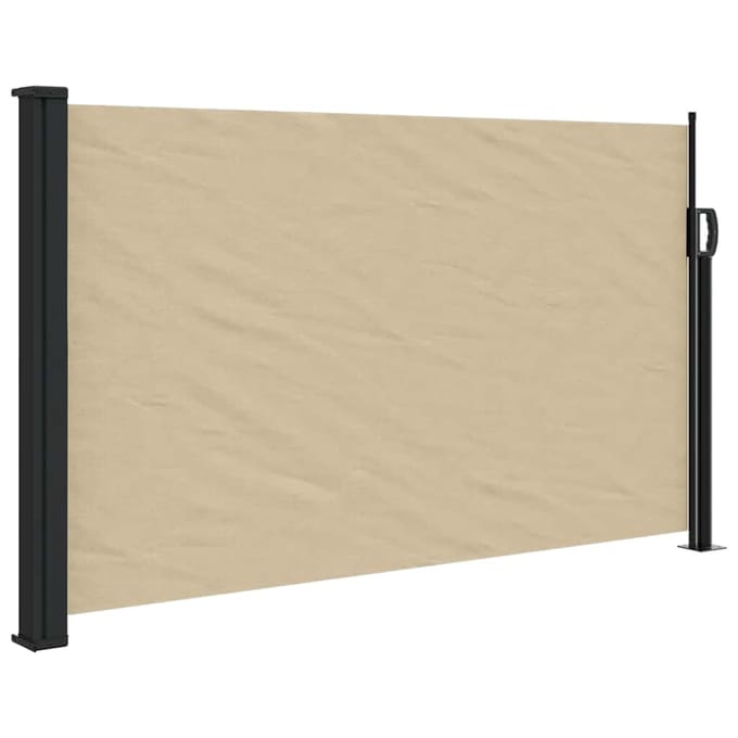 vidaXL - Windscherm - uittrekbaar - 120x600 - cm - beige