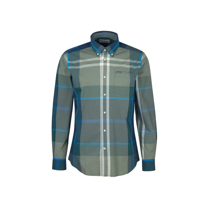 Barbour Harris Shirt Fantasia Verde Militare MSH5071