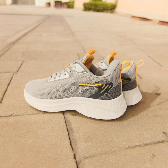 Adventure Sportsneaker Athene Grijs Ademend High Soft Insole