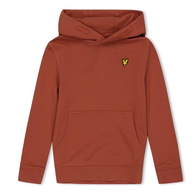 Lyle & Scott Kinder/Kinder Logo Trekkoord Hoodie (Baksteen)