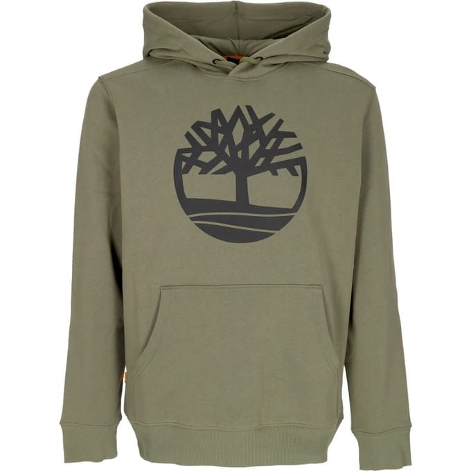 Herensweater met capuchon Boomlogo Hoodie Cassel Aarde/zwart