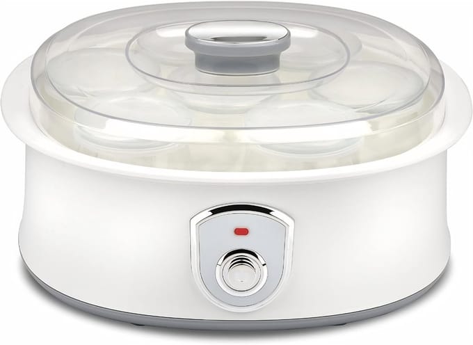 DnA® Yoghurtmaker - Ijsmachine - Yoghurtmachine - Wit - 28cm x 25cm x 16cm