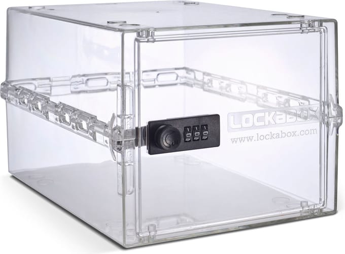 Lockabox One™ Afsluitbare Medicijnkast - Opbergbox met Cijferslot - Kristal