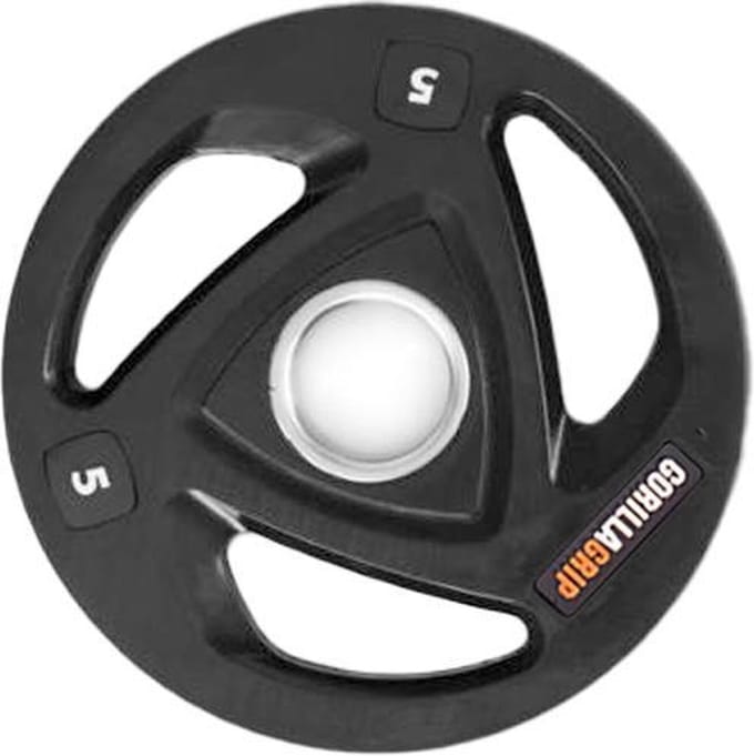GorillaGrip Halterschijf 5 kg - Rubber gecoat gewichtsschijf
