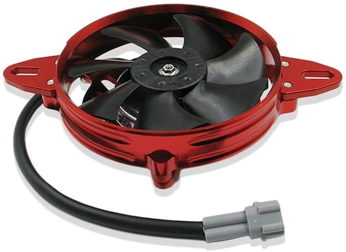Radiatorventilator Motoronderdelen - Koelventilator Motor - Motor Koel Houden - Snelle Warmteafvoer - 12V - Rood