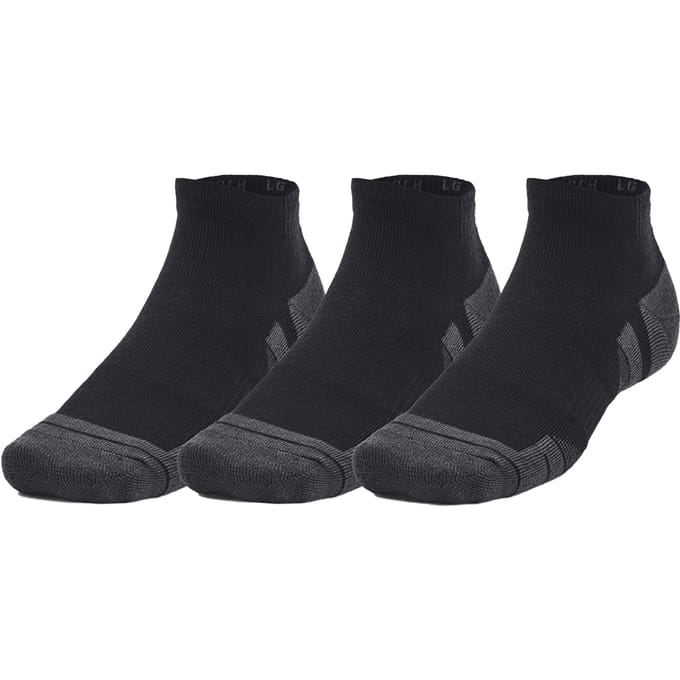 Under Armour Performance Tech Sokken voor volwassenen (pak van 3) (Zwart)