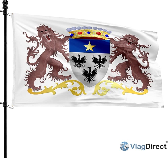 Gemeente Wasseiges vlag - 90 x 150 cm.