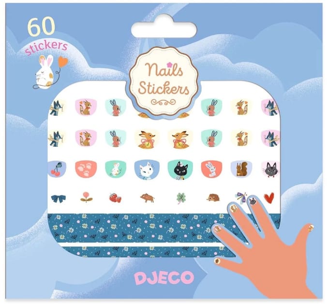 Djeco BODY ART - NAIL STICKERS Mimi - FSC MIX.
