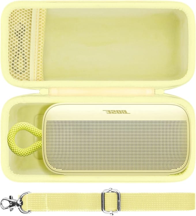 Duurzame Hard Travel Case voor Draagbare Bluetooth Speaker, Bescherming en Opbergruimte