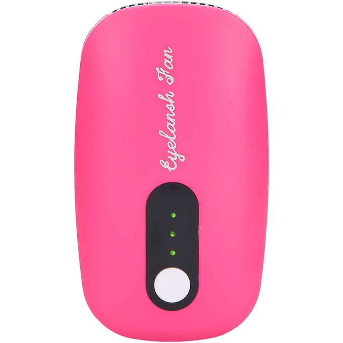Wimper Mini Föhn Ventilator USB Oplaadbaar Enten Wimper Extensions Lijm Droger Ventilator Roze Rood rozerode kleur