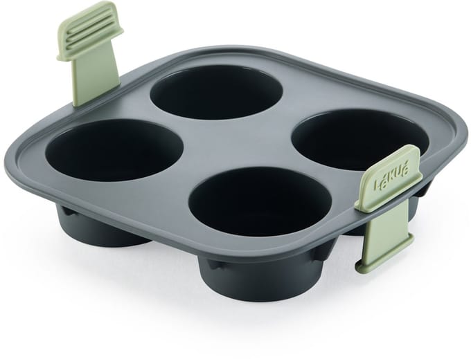 Lékué Airfryer Bakvorm - 4 Muffins - Siliconen - Grey