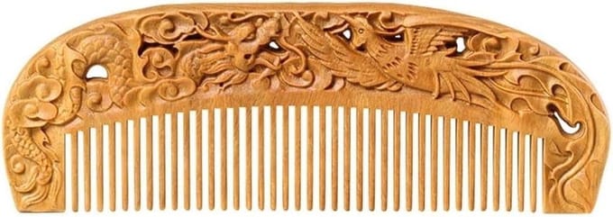 Haarkam - Baardkam Stylingkam - Haar Ontklitten - Afgeronde Tanden - 16 x 5.5 cm - Bruin