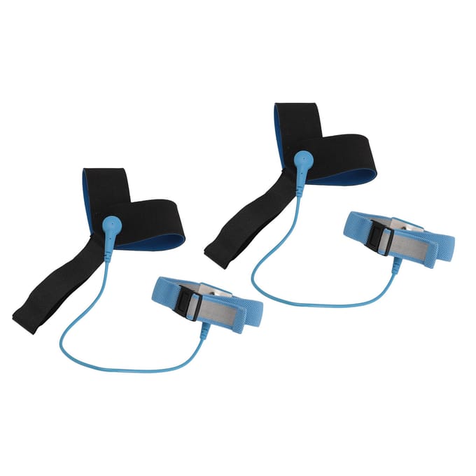2 Stuks Antistatische Hiel Aardingsbandjes Verstelbare ESD Elastische Zool Aarder Elektronische Ontlading gray