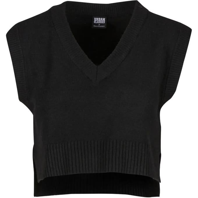 Urban Classics - Soft Knit Pullunder Mouwloze top - M - Zwart