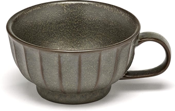Serax Inku Sergio Herman Capuccino Kopje Groen-Brons D 10 cm H 5.5 cm