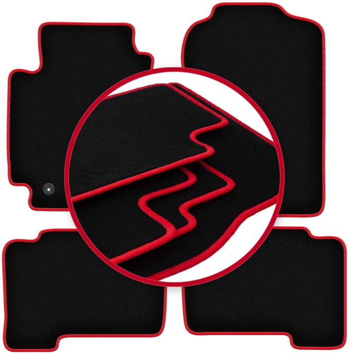 CARLUX-RED automatten voor: Suzuki Grand Vitara II 5-deurs (2005-2014)